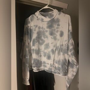 Light Blue & White Crop Top